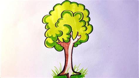 كيف ارسم شجرة